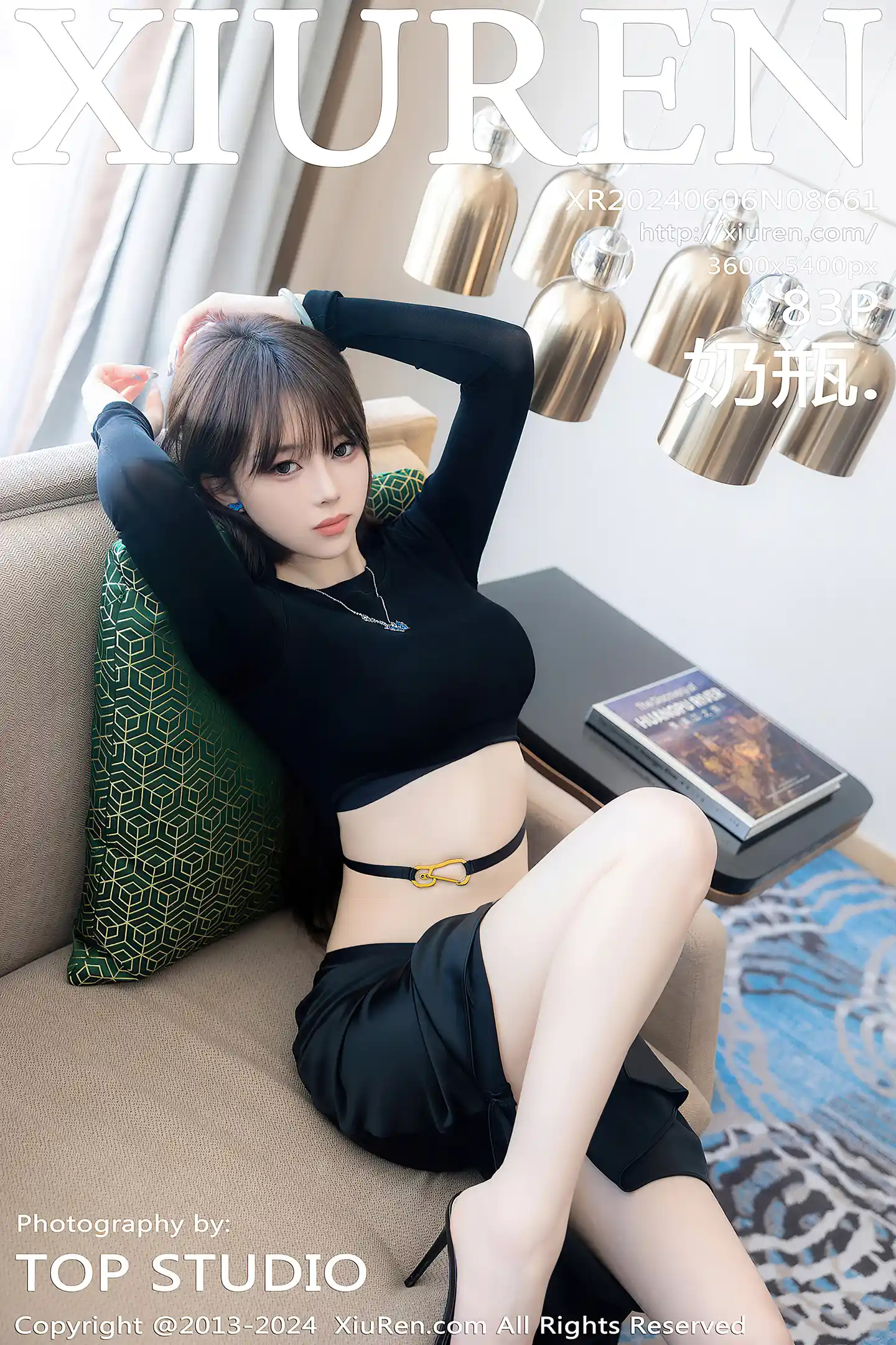 [XiuRen秀人网]No.8661_模特奶瓶性感黑色上衣配黑色长裙露粉黑内衣秀曼妙身姿诱惑写真83P-秀人网 - XiuRen.Space